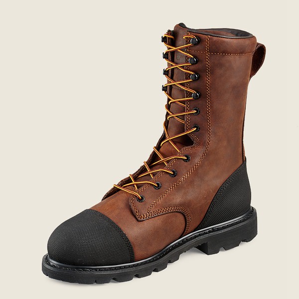 Botas de Seguridad Red Wing Hombre Marrom/Negros - Truwelt - 10-Inch Insulated Waterproof Toe Metgua